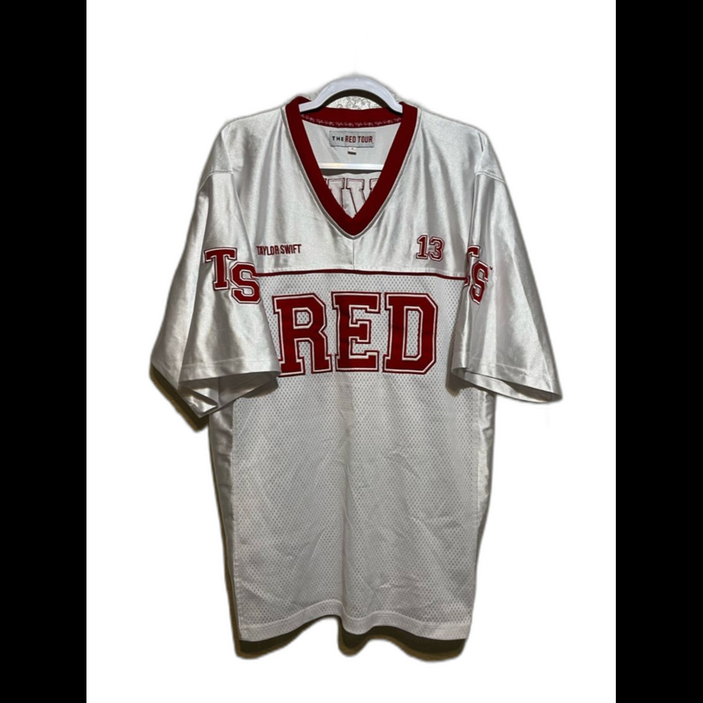 RARE Taylor Swift RED Tour Football Jersey #13 Large
